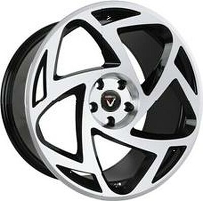 Vissol F-910 9.5x18 5x114.3 ET 25 Dia 72.6 black_machine_face