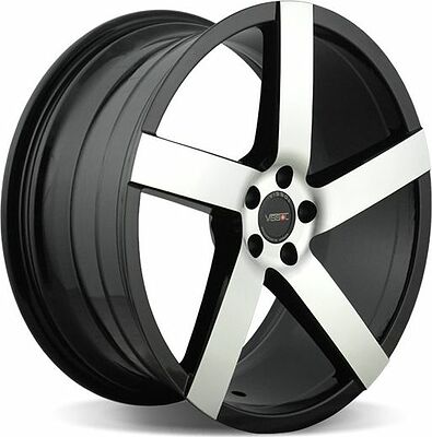 Vissol V-080L 8.5x19 5x100 ET 45 Dia 57.1 black-with-machined-face