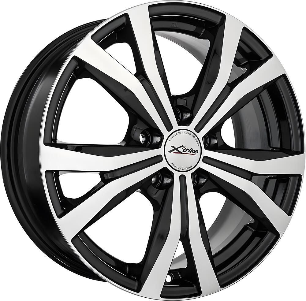 X'trike X-119 6.5x16 5x100 ET 38 Dia 67.1 BK/FP
