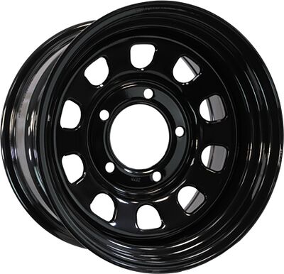 Zepp 4x4 Dodge Ram 2500/3500, Hummer H1/H2 Semicircle 9x17 5x165 Dia 121 Gloss Black