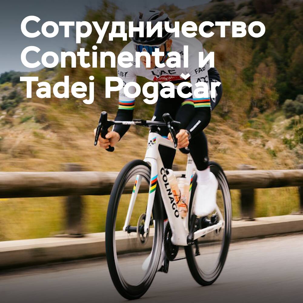 Continental и Tadej Pogačar сотрудничают для повышения безопасности на дорогах