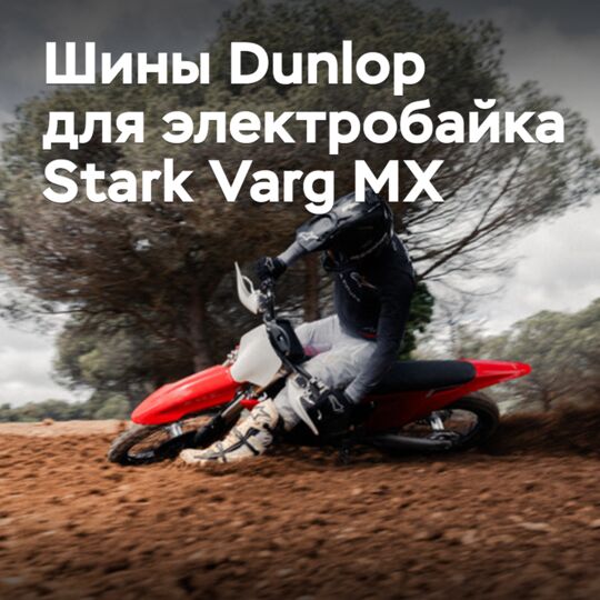 Шины Dunlop одобрены для электробайка Stark Varg MX