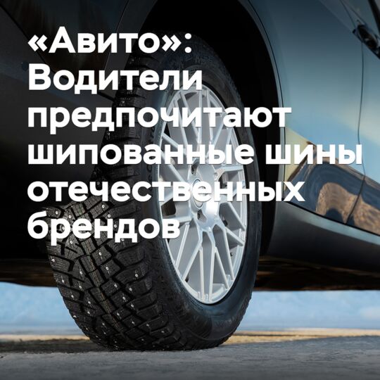 «Авито»: Российские водители предпочитают шипованные шины отечественных брендов