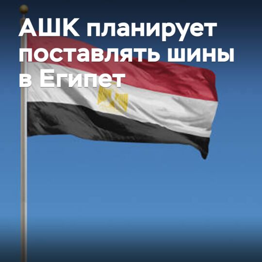 АШК планирует поставлять шины в Египет