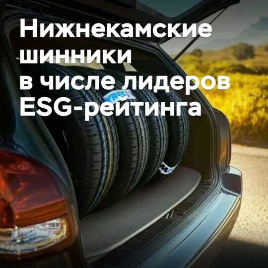 «Нижнекамскшина» вошла в число лидеров ESG-рейтинга российских химкомпаний
