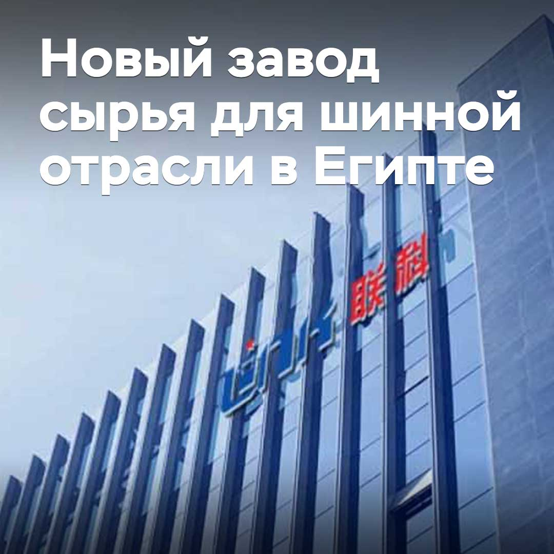 В Египте построят новый завод сырья для шинной отрасли