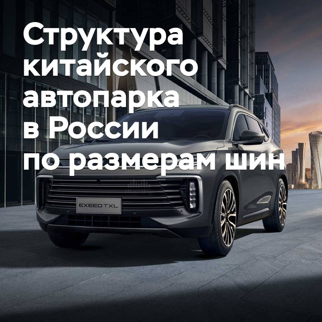 Ресейдегі қытай автопаркының шина өлшемдері бойынша құрылымы